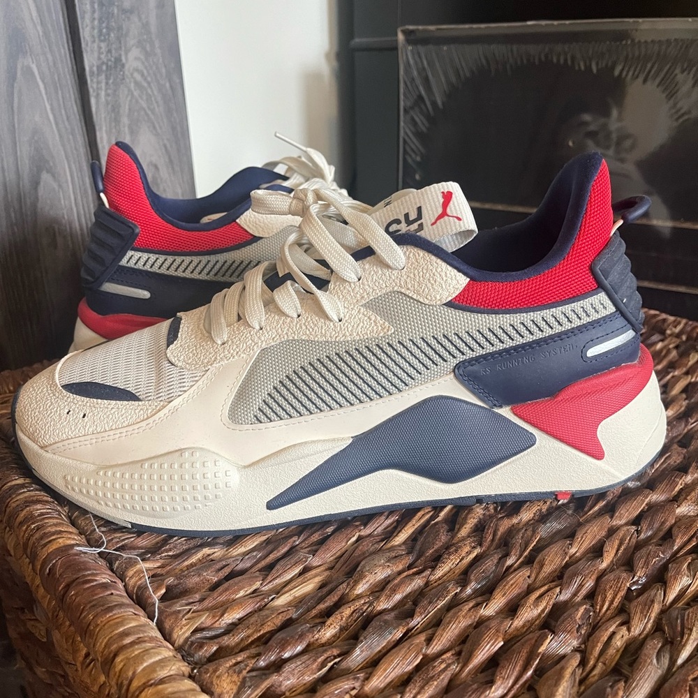 NEW Puma RS-X Hard Drive White Peacoat Red Size 11